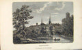 Original Old Antique Print Shrewsbury River Severn England C1807 Napoleonic Era