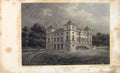 Original Old Antique Print Hagle Park Lord Lyttlton Worcester England