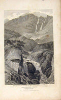 Original Old Antique Print Gellforth Spout Longsledale Westmoreland Victorian