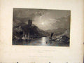 Original Old Antique Print Argyleshire Scotland Tarbet Loch Fine