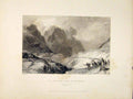 Original Old Antique Print Eastern Pass Glencoe Argyleshire Scotland Art