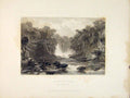 Original Old Antique Print Bonniton Lynn River Clyde Scotland