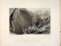Original Old Antique Print Baths Pfeffers Canton St Gall Switzerland
