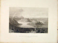 Original Old Antique Print Switzerland Lake Lucerne Canton Unterwalden Swiss