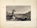 Original Old Antique Print Tour Luzern Protestant Church Marguerite Switzerland