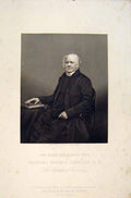 Original Old Antique Print The Archbishop Canterbury Portrait Emiment People