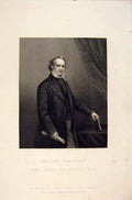 Original Old Antique Print Edward Geoffrey Stanly Earl Derby Editorial Portrait