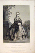 Original Old Antique Print Her Royal Highness The Princess Wales Portrait