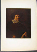 Old Antique Print Man With A Glove In His Hand Painted By Frans Hals Art