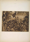 Original Old Antique Print Miracle St Mark Tintoretto Fine Art Sepia Style