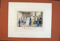 Original Old Antique Print C1860 Mr Sponge Jawleyford Court Color 19th