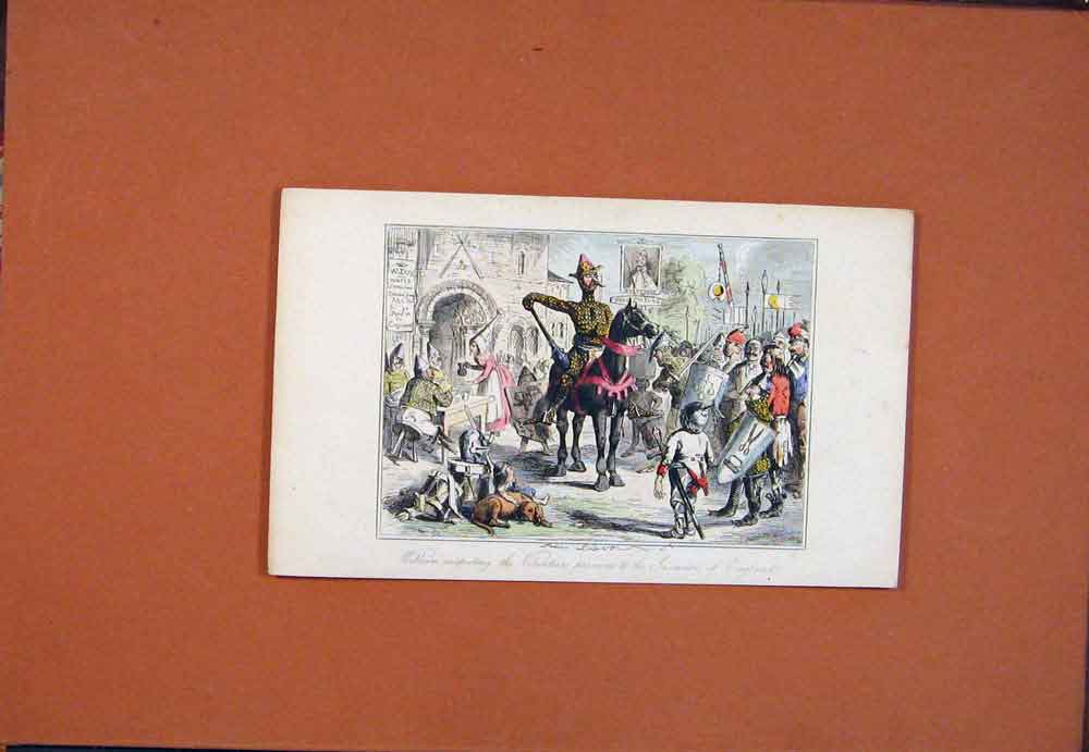 Original Old Antique Print William England Hand Colored Fine Art John Leech