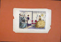 Original Old Antique Print Ladies Hand Colored Drawing John Leech