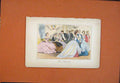 Old Antique Print C1870 Varibet Hand Colored Drawing John Leech Fine Art 19th