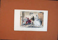 Original Old Antique Print John Leech Hand Colored Mere Matter Form Drawing Art
