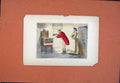Original Old Antique Print Master Hounds Present C1870 Hand Colored John Leech