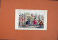 Old Antique Print C1850 Georgy Porgy State Coach John Leech Hand Colored 19th