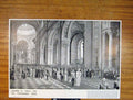 Original Old Antique Print St Pauls Homeward Drive Sketch Fine Art