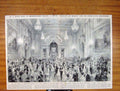 Original Old Antique Print Buckingham Palaceballs Jubilee Occasion
