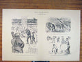Original Old Vintage Print Bonnes Gens Province French Battle C1930 20th Century