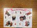 Original Old Antique Print Yesterdays Color Color Painting Drawing