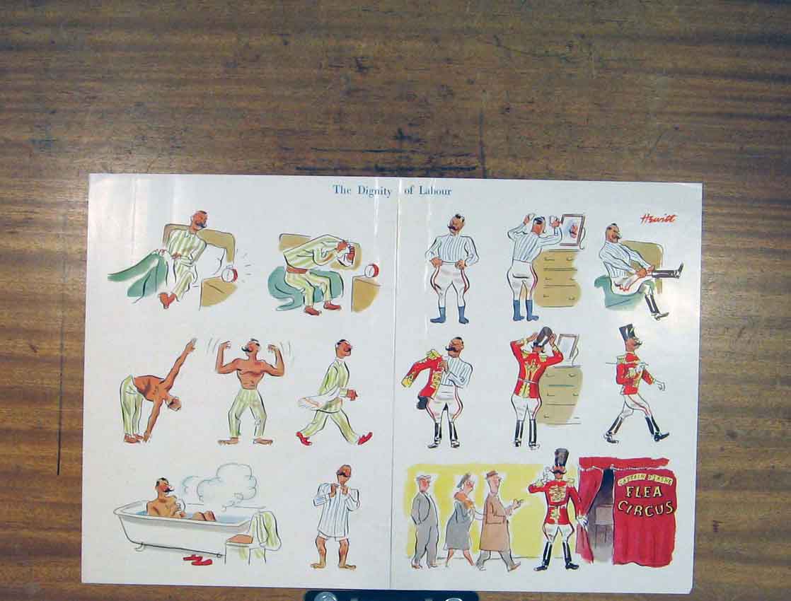 Original Old Vintage Print Dignity Labour Fine Art C1930 Color Art 20th Century