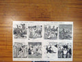 Original Old Antique Print Social Whil Fine Art People Occasions
