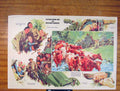 Original Old Antique Print Somewhere Hampshire Color Art Paintings