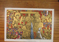 Original Old Antique Print Tableau Fondation Chartrese Cale Wall Painting Suisse