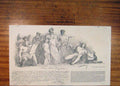 Original Old Antique Print Yvon St Paul Engraving Sketch Fine Art