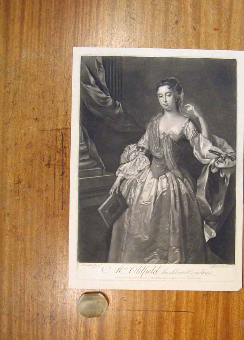 Original Old Antique Print field Celebrated Comedian Fine Art