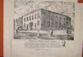 Original Old Antique Print C1885 Sketch Cherry Street Chapel Demolished 1886