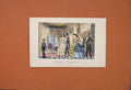 Original Old Antique Print C1860 Hand Colored Mr Sponge Jawleyford Court 19th