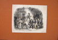 Original Old Antique Print Musical Play Theatre Fine Art Sketch Drawing