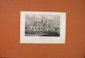 Original Old Antique Print Melros Abbey Fine Art Engraving C1883 19th