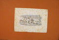 Original Old Antique Print Loves Snow Mystical Drawing Fine Art