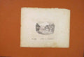 Original Old Antique Print C1902 Village Houses Sketch Drawing Fine Art 20th