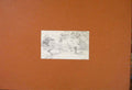 Original Old Antique Print Sketch Drawing Fine Art Etching Park Stream