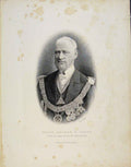 Original Old Antique Print Portrait Major George S Tudor Fine Art