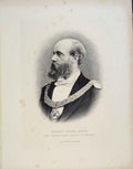 Old Antique Print Robert Freke Gould Portrait Senior Grand Deacon England