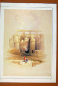 Original Old Antique Print Lavatera Phoenicea Hibiscus Flower Red Color