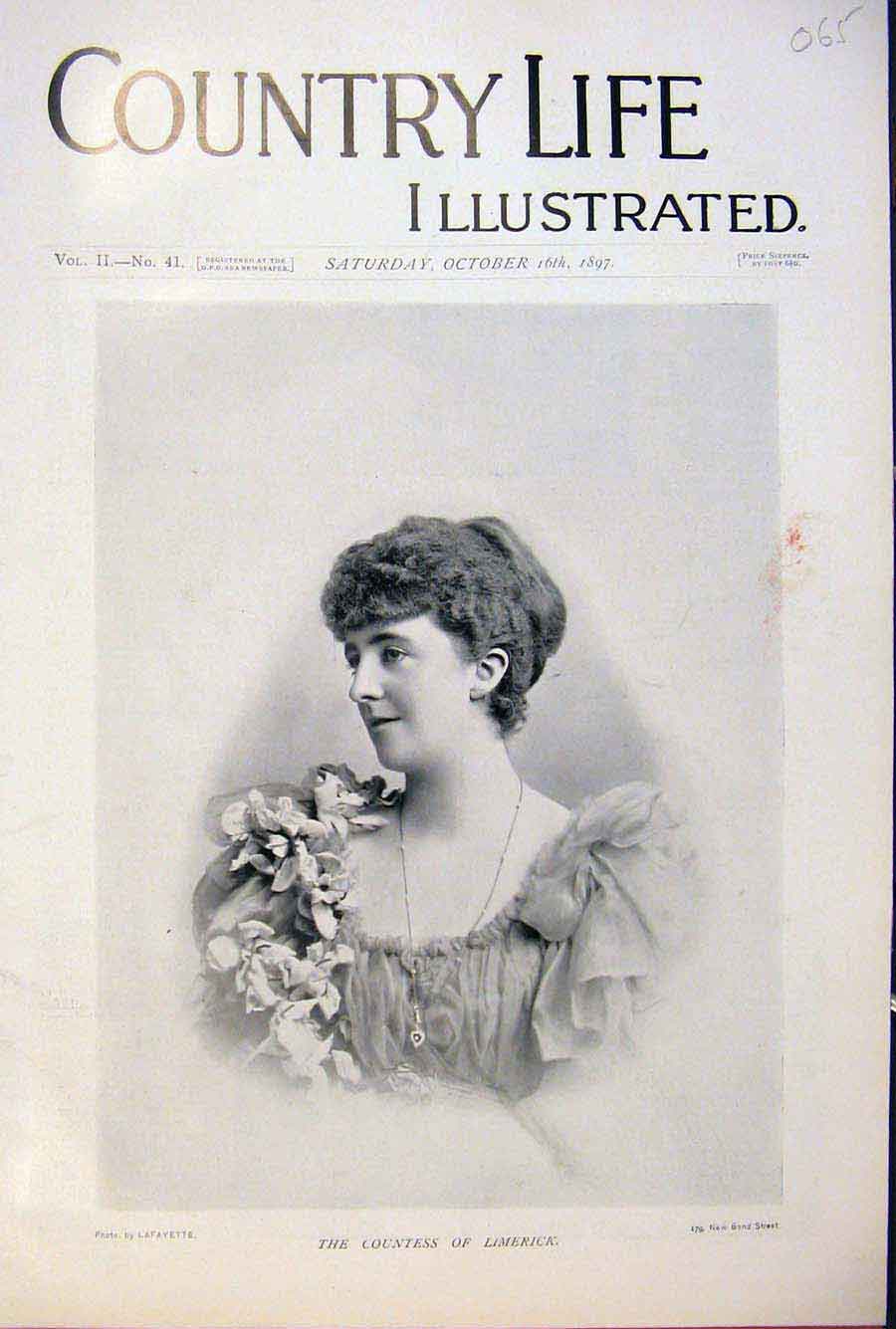 Original Old Antique Print Country Life Approx. 40 Pictures October 16Th 1897