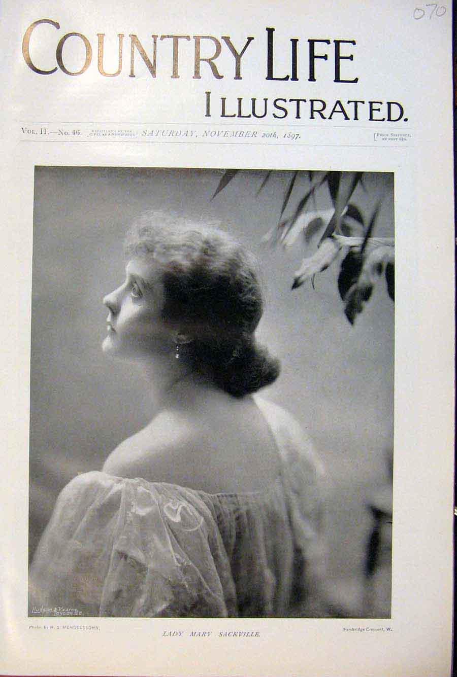 Original Old Antique Print Country Life Approx. 40 Pictures November 20th 1897