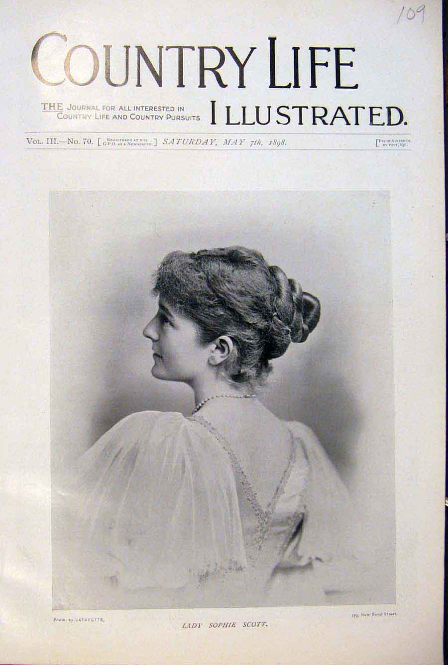 Original Old Antique Print Country Life Approx 40 Pictures May 7Th 1898