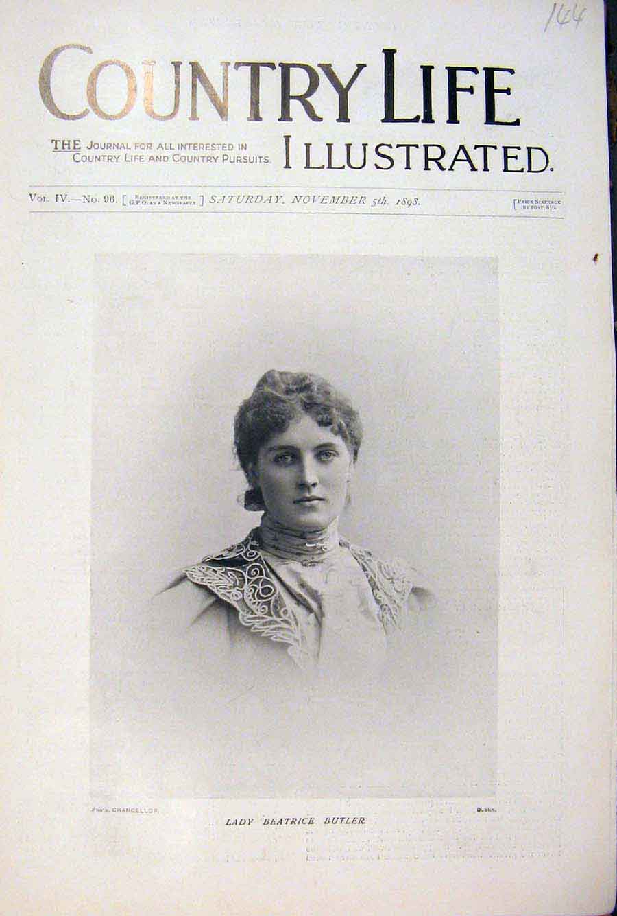 Original Old Antique Print Country Life Approx. 40 Pictures November 5Th 1898