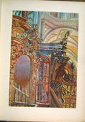 Original Old Antique Print Detail Big Organ Mexico Cathedral By Navarrete