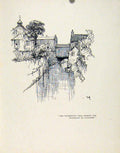 Original Old Antique Print Waterways Traveller Flanders Fine Art Sketch