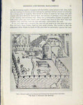 Original Old Vintage Print Kennel Gaston Phoebus Plan Design C1940 Photo 20th