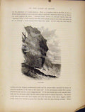 Original Old Antique Print Coast Maine Great Head Engraved Art C1872 Victorian
