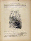 Original Old Antique Print Eagle Cliff Somes Sound C1872 Engraved Art Victorian